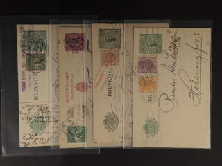 Sweden. Collection covers Oscar II–coil stamps. Ten postcards sent to Finland, all with …