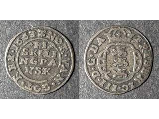 Danmark Fredrik III (1648-1670) 2 skilling 1663, 1+