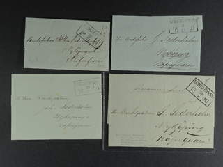 Sweden. E county. NORRKÖPING 1840, rectangular postmark. Type 3 on four covers, incl. …