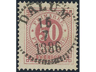 Sweden. Facit 48a used, 50 öre carmine-rose. Superb cancellation DALUM 16.7.1886. Signed …