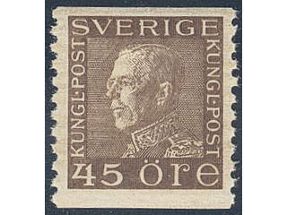 Sweden. Facit 191a ★★ , 45 öre brown. SEK 950