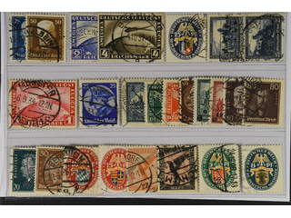 Germany Reich. Used 1925–33. All different, e.g. Mi 405-06, 423-24, 433, 452, 455, 461, …