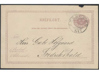 Sweden. Postal stationery, Single postcard, Facit bKe6, Postcard 6 öre dated 'Mon den 4 …