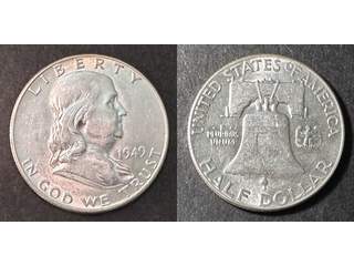 USA ½ dollar 1949, AU/UNC