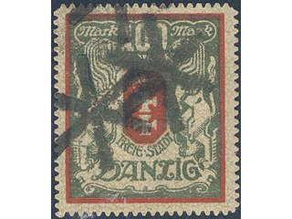 Germany Danzig. Michel 101Y used , 1922 Standing large Coat-of-arms 100 Mk …