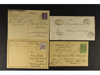 EUROPE. Lot covers prephilately–1940s. Mostly postal cards and postcards Slovenia and …