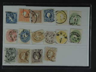 Austria. Lot used. 1851–1899. All different, e.g. Mi 6, 13-15 I, 18-19, 22-29, 30-31, 40 …