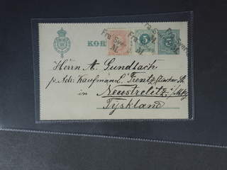 Sweden. Facit 43, 45, kB1. DENMARK. Danish cancellation FRA SVERIGE M (Malmö–Copenhagen …
