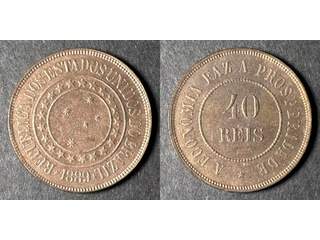 Brasilien 40 reis 1889, UNC