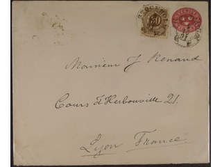 Sweden. Postal stationery, stamped envelope Facit Fk6A, 47 , Stamped envelope 10 öre …