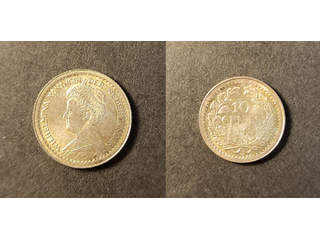 Nederländerna Wilhelmina (1890-1948) 10 cents 1918, UNC