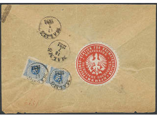 Sweden. Postage due Facit L16 , 2x20 öre on cover (without front) cancelled MALMÖ …