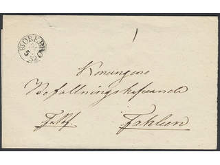Sweden. T county. ÖREBRO 21.5.1832, arc postmark. Type 2 on cover sent to Falun. Superb. …