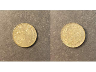 Chile 5 centavos 1906, AU/UNC