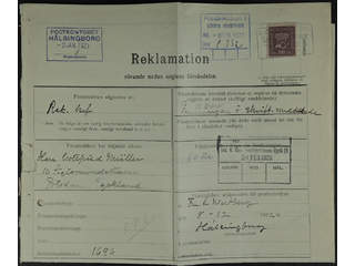 Sweden. Facit 162 cover , 60 öre on complaint / enquiry regarding a missing registered …