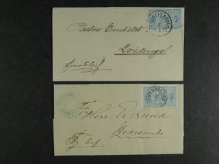 Sweden. Official Facit Tj5 , 12 öre on two beautiful covers sent from HERNÖSAND 6.3.187 …