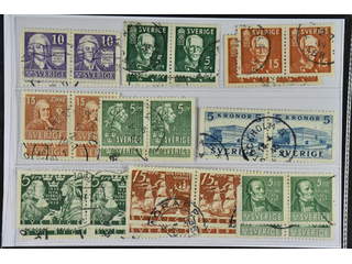 Sweden. Used 1938–41. BC/CB-pairs with wide margins. All different, e.g. F 259BC/CB, …