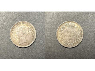 Storbritannien Queen Victoria (1837-1901) 6 pence 1885, AU/UNC