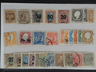 Iceland. Used 1876–1922. All different, e.g. F 54, 83, 101-02, 106, 111, 113, 122v, 134, …