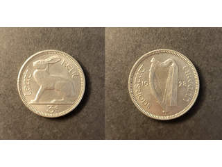 Irland 3 pence 1928, UNC