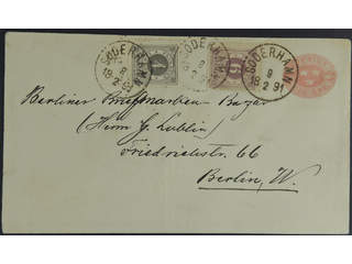 Sweden. Postal stationery, stamped envelope Facit Fk3, 42, 44 , Stamped envelope 10 öre …