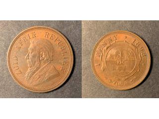 Sydafrika Paul Kruger (1883-1902) 1 penny 1898, UNC