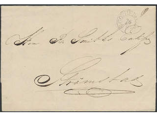 Sweden. O county. GÖTHEBORG 26.8.1833, arc postmark type 2 on cover (somewhat fragile) …