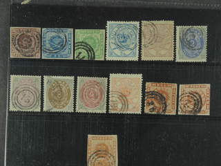Denmark. Used 1851–1874. All different, e.g. F 2-3, 5, 11-12, 20-21, and 23. Mostly good …