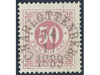 Sweden. Facit 48 used , 50 öre red. EXCELLENT cancellation CHARLOTTENBERG 14.11.1889. …