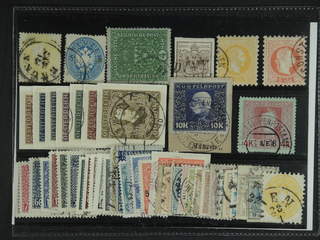 Austria. Used 1850-1955. All different, e.g. Mi 18, 27, 210 IIA, 418-24, Lomb. 5, Turk 1 …