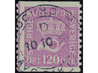 Sweden. Facit 172 used , 120 öre rose-lilac. Superb cancellation STOCKHOLM 10.10.38.