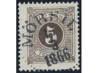Sweden, Sverige, Sverige, Sverige. Postage due Facit L13b used, 5 öre blackish brown, …