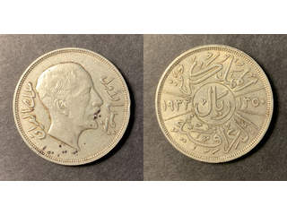 Irak Faisal I (1921-1933) 1 riyal 1932, VF-XF