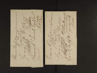 Sweden. Crown post. Two covers dated with pencil "1814" and "1817", respectively, both …