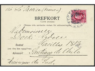 Sweden. Facit 54 cover, 10 öre on beautiful postcard sent from STOCKHOLM 5 15.4.1904 to …