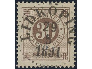 Sweden, Sverige, Sverige, Sverige. Facit 47f used, 30 öre orange-brown. EXCELLENT …