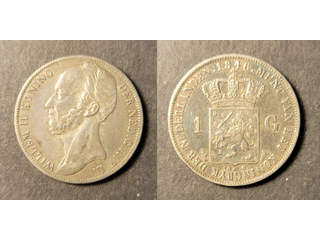 Netherlands Willem II (1840-1890) 1 gulden 1846, AU