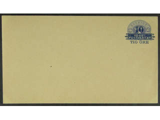 Sweden. Postal stationery, stamped envelope Facit Fk4IIIc , Stamped envelope 10/12 öre …