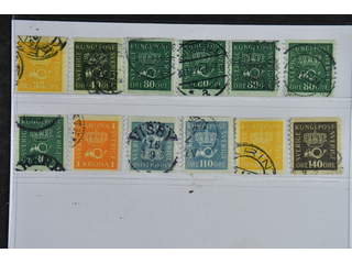 Sweden. Used 1920–33. Crown & Posthorn. All different, e.g. F 156cxz, 159bz, …