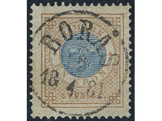 Sweden, Sverige, Sverige, Sverige. Facit 38c used, 1 Krona orange-brown/blue. EXCELLENT …