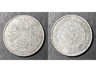 Brasiline Pedro II (1831-1889) 500 reis 1851, XF