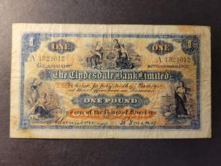 Scotland The Clydesdale Bank Limited. 1 pound 16.11.1927, F-VF