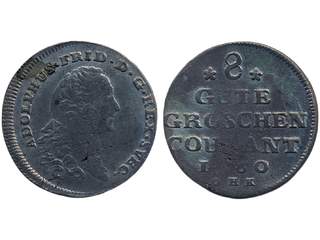 Coins, Swedish possessions, Pomerania. Adolf Fredrik, SB 246, 1/3 taler (8 gute …