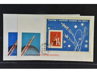 Albania. Michel 667, 672 cover, s/s 9 and 10 (2). EUR 180