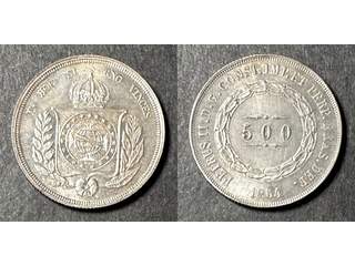 Brasilien Pedro II (1831-1889) 500 reis 1864, AU/UNC