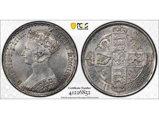 Storbritannien Queen Victoria (1837-1901) 1 florin 1886, XF-UNC, PCGS MS62