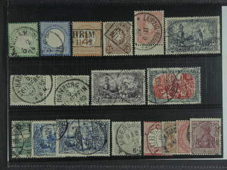 Germany Reich. Used 1872–1920. All different, e.g. Mi 17, 26, 29, 35, 41½ZS, 44ZS, 65, …