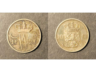 Netherlands Willem I (1815-1840) 10 cents 1826, VF
