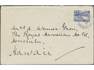 Sweden. Facit 243 on cover, 1935 500th Anniversary of the Parliament 25 öre blue on …