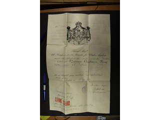 Sweden. Revenue Enkel beläggningsstämpel2x1 kr on passport issued by the Royal Ministry …